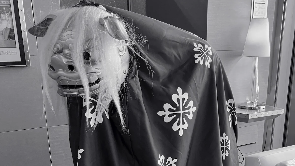 獅子舞用胴体幕特注アレンジ