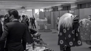 獅子舞演出|同時配信で他会場と共有