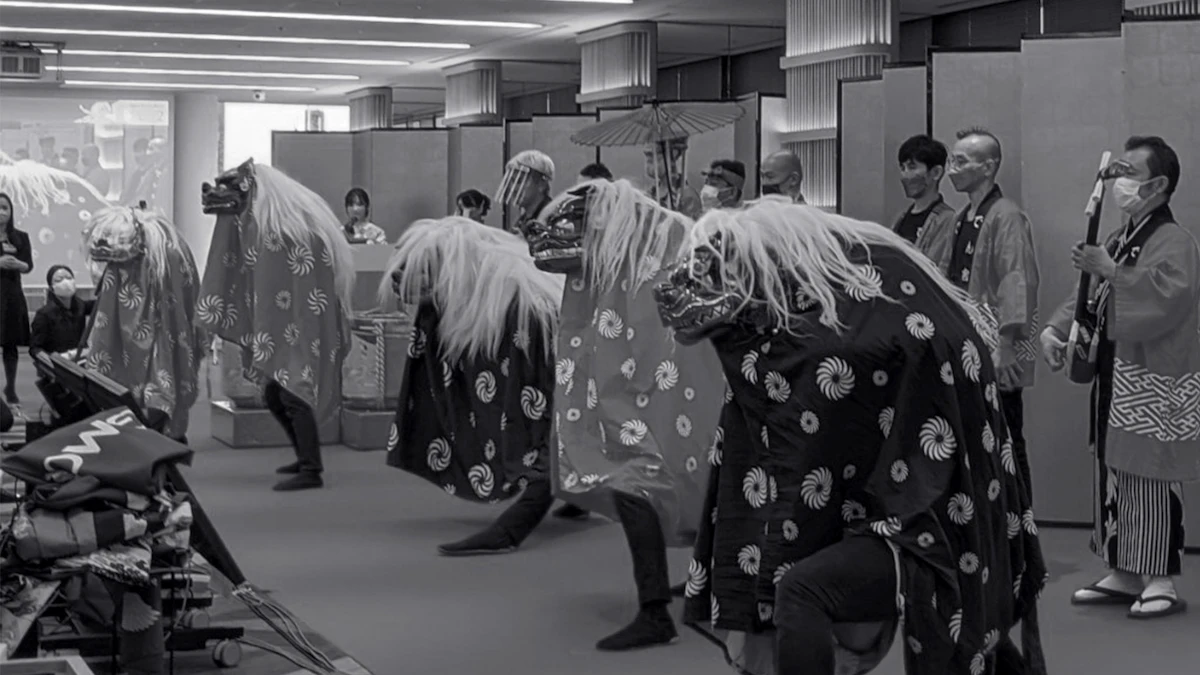 大手IT企業新年会｜獅子舞5頭演出