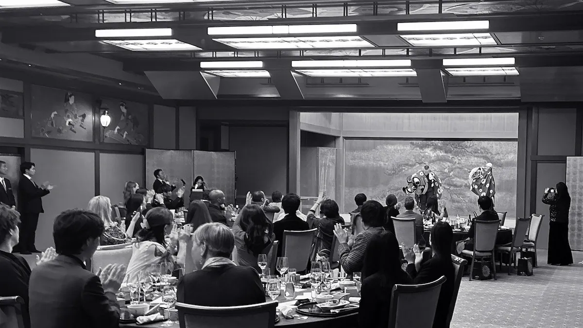 海外VIP対応パーティー｜獅子舞演出