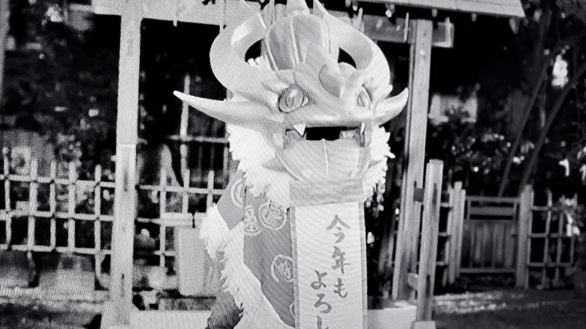 CMでオリジナル獅子頭対応