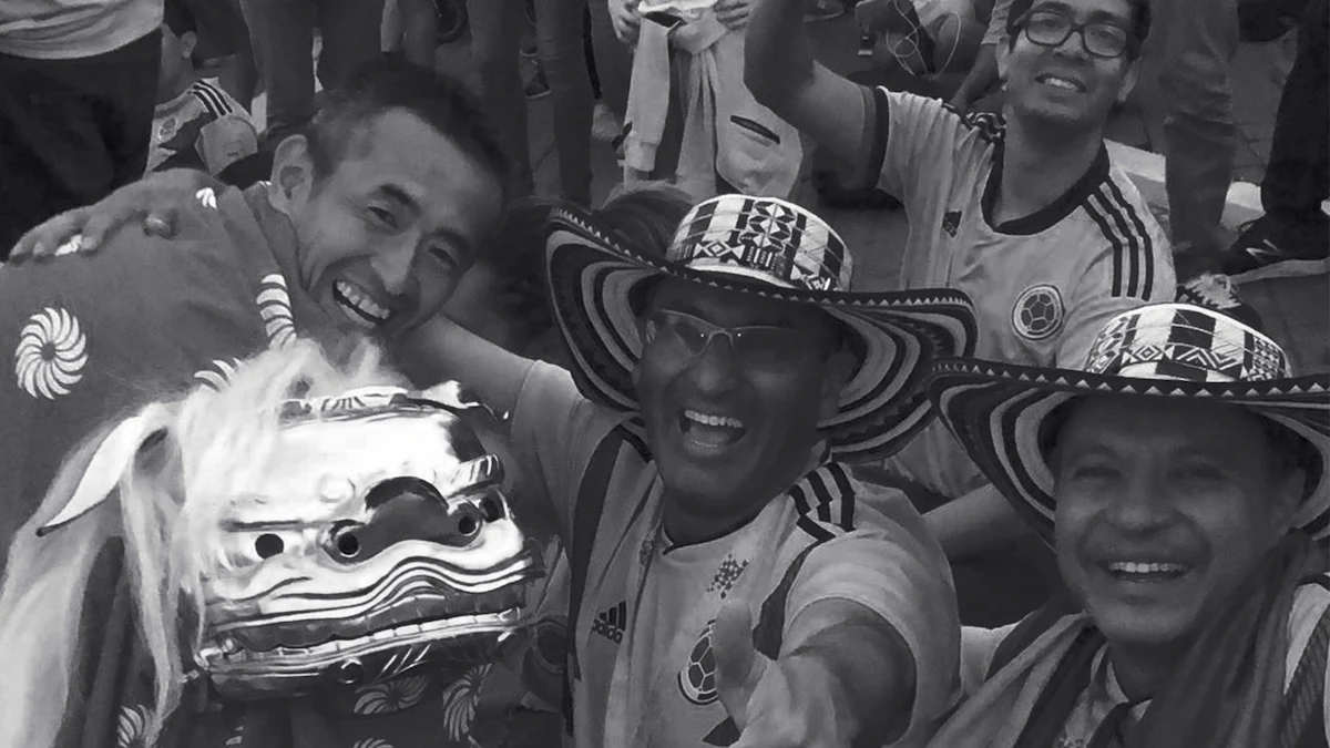 ロシアでの国際スポーツイベントで
獅子舞演出